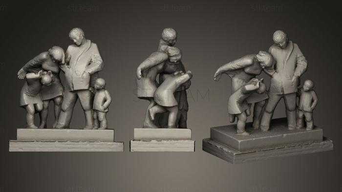 3D model Corso group statue (STL)